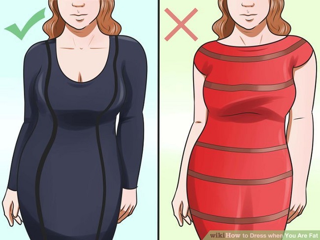 Avoid oversized clothes